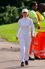 GERI HALLIWELL Out for Power Walk at a Park in London 09/09/2022