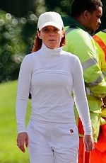 GERI HALLIWELL Out for Power Walk at a Park in London 09/09/2022