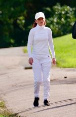 GERI HALLIWELL Out for Power Walk at a Park in London 09/09/2022