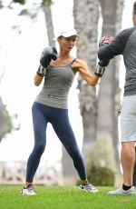 GIA SKOVA at Kickboxing Practice in Santa Monica 09/20/2022