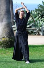 GIA SKOVA Trains Next to a Master Swordsman in Los Angeles 09/12/2022