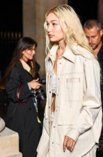 GIG HADID Leaves Isabel Marant Show at Paris Fashion Week 09/29/2022