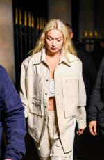 GIG HADID Leaves Isabel Marant Show at Paris Fashion Week 09/29/2022