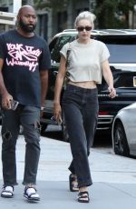 GIGI HADID Arrives at Her Apartment in New York 09/01/2022