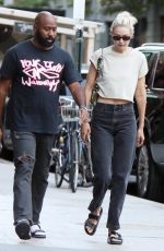 GIGI HADID Arrives at Her Apartment in New York 09/01/2022