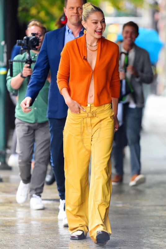 GIGI HADID Arrives at Interview with Wilie Geist in New York 09/06/2022