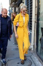 GIGI HADID Arrives at Isabel Marant Fashion Show at PFW in Paris 09/29/2022