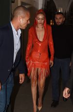 GIGI HADID Arrives at Versace Show Afterparty in MIlan 09/23/2022