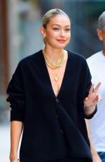 GIGI HADID Heading to Tonight Show in New York 09/08/2022