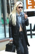 GIGI HADID Leaves Tom Ford Fashion Show in New York 09/14/2022