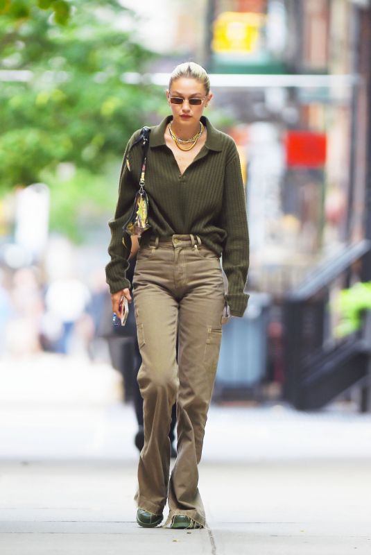 GIGI HADID Out and About in New York 09/07/2022