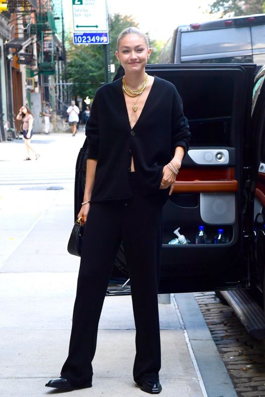 GIGI HADID Out and About in New York 09/08/2022