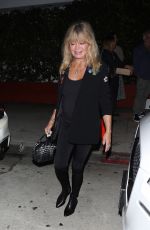 GOLDIE HAWN and Richard Baskin Leaves Giorgio Baldi in Santa Monica 09/23/2022
