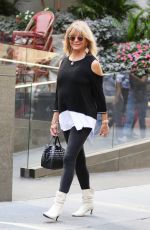 GOLDIE HAWN Out and About in New York 09/21/2022