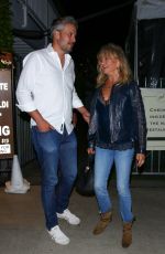 GOLDIE HAWN Out for Dinner with Friends at Giorgio Baldi in Santa Monica 09/13/2022