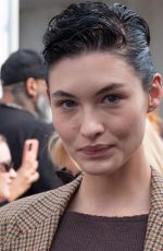 GRACE ELIZABETH Arrives at Etro Show at Milan Fashion Week 09/23/2022