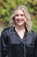GRETA GERWIG Arrives at Excelsior Hotel at 79th Venice International Film Festival 09/01/2022