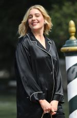 GRETA GERWIG Arrives at Excelsior Hotel at 79th Venice International Film Festival 09/01/2022