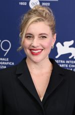 GRETA GERWIG at White Noise Photocall at 2022 Venice International Film Festival 08/31/2022