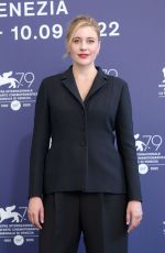 GRETA GERWIG at White Noise Photocall at 2022 Venice International Film Festival 08/31/2022