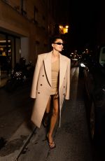 HAILEY BIEBER Arrives at Her Party in Paris 09/28/2022