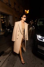 HAILEY BIEBER Arrives at Her Party in Paris 09/28/2022