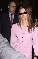 HAILEY BIEBER Night Out at Paris Fashion Week 09/27/2022
