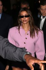 HAILEY BIEBER Night Out at Paris Fashion Week 09/27/2022