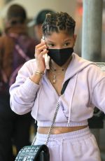 HALLE BAILEY Arrives at LAX Airport in Los Angeles 09/22/2022