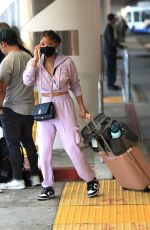 HALLE BAILEY Arrives at LAX Airport in Los Angeles 09/22/2022