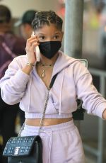 HALLE BAILEY Arrives at LAX Airport in Los Angeles 09/22/2022