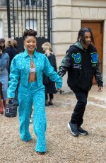 HALLE BAILEY Arrives Roger Vivier Press Day in Paris 09/29/2022