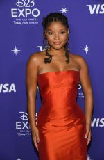 HALLE BAILEY at D23 Expo in Anaheim 09/09/2022