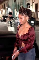 HALLE BAILEY Out to Her Boyfriend DDG