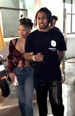 HALLE BAILEY Out to Her Boyfriend DDG