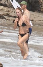 HEATHER GRAHAM in Bikini at a Beach in Los Angeles 09/04/2022