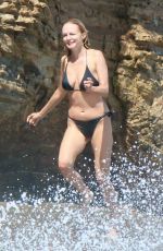 HEATHER GRAHAM in Bikini at a Beach in Los Angeles 09/04/2022