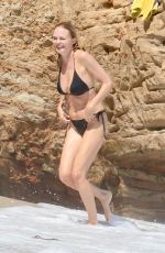 HEATHER GRAHAM in Bikini at a Beach in Los Angeles 09/04/2022