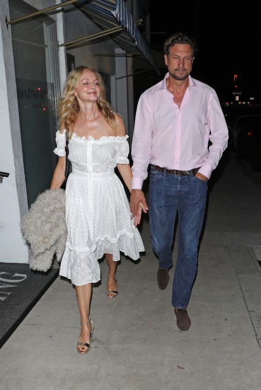 HEATHER GRAHAM Out for Dinner Date at Giorgio Baldi in Santa Monica 09/23/2022