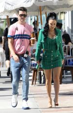 HEATHER RAE YOUNG and BRE TIESI on the Set of Selling Sunset in Hollywood 09/21/2022