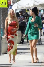 HEATHER RAE YOUNG and BRE TIESI on the Set of Selling Sunset in Hollywood 09/21/2022