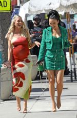 HEATHER RAE YOUNG and BRE TIESI on the Set of Selling Sunset in Hollywood 09/21/2022