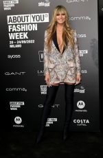 HEIDI KLUM at About You Fashion Show in Milan 09/20/2022