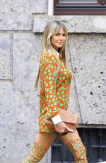 HEIDI KLUM Out at Milan Fashion Week 09/21/2022