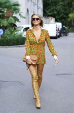HEIDI KLUM Out at Milan Fashion Week 09/21/2022