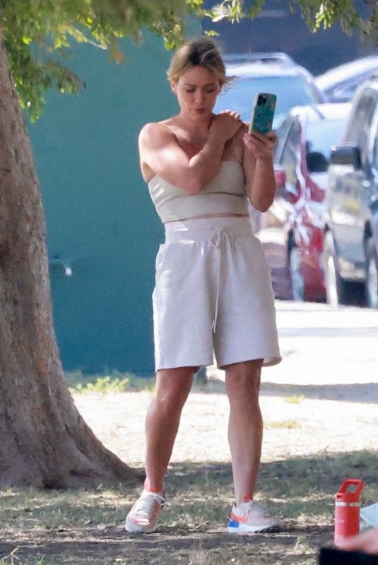 HILARY DIFF at a Soccer Practice in Sherman Oaks 09/16/2022