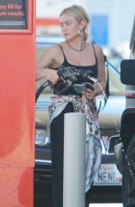 HILARY DUFF at a Gas Station in Los Angeles 09/28/2022