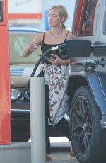 HILARY DUFF at a Gas Station in Los Angeles 09/28/2022