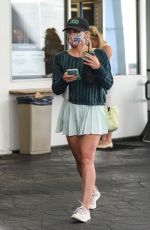 HILARY DUFF in a Tennis Skirt Out for Coffee in Studio City 09/24/2022