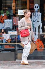 HILARY DUFF Shopping for Halloween Supplies in Los Angeles 09/10/2022